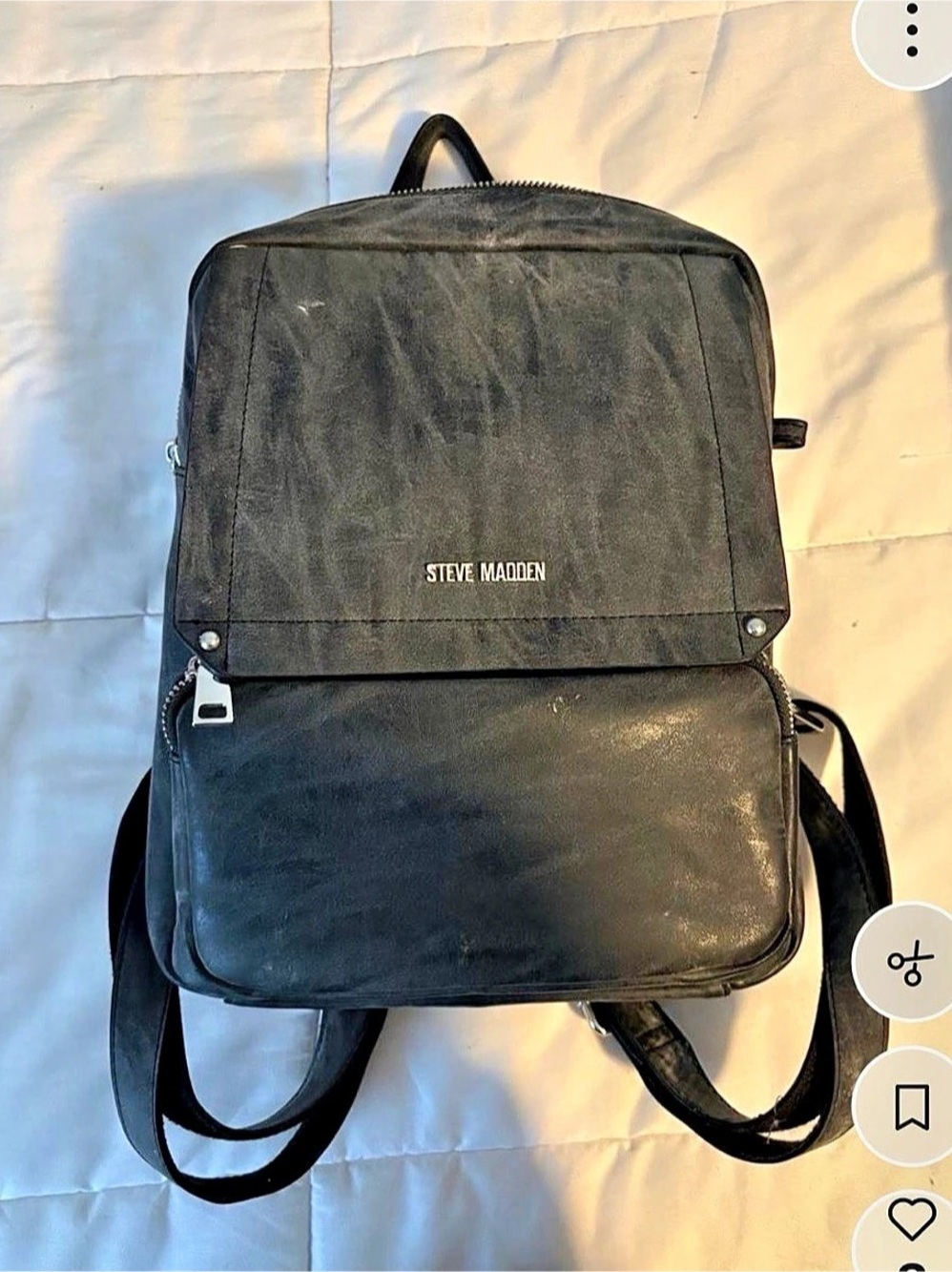 Steve Madden Black Backpack